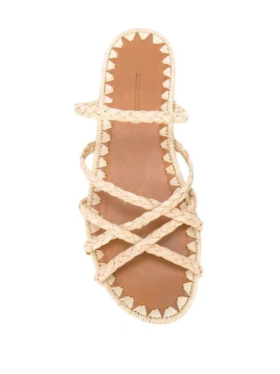 Shop Carrie Forbes Noura Braided Sandals In Brown