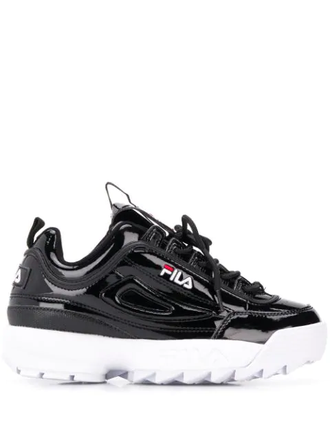 fila disruptor patent black