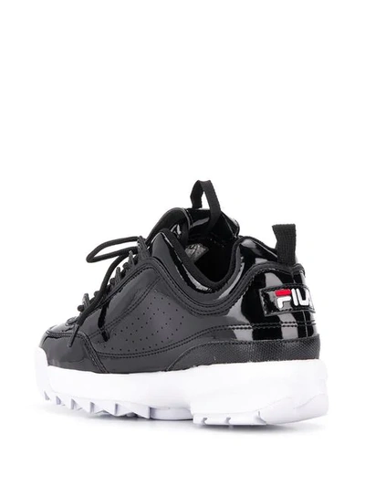 Fila Disruptor Patent Leather Sneakers In Black|nero | ModeSens