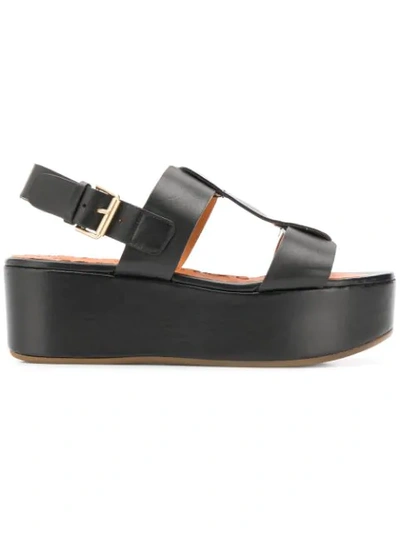 Shop Chie Mihara Flatform Sandals In Black
