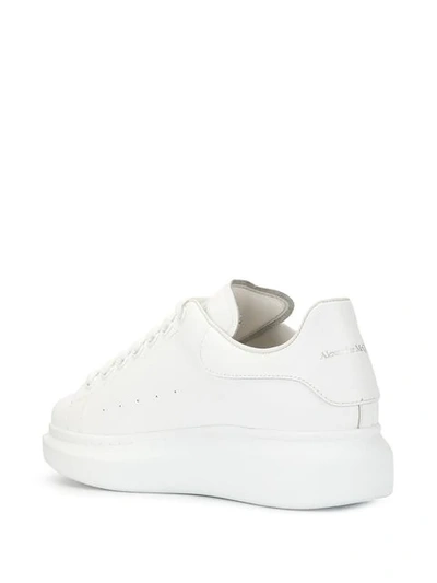 Shop Alexander Mcqueen Floral Oversized Sneakers In White