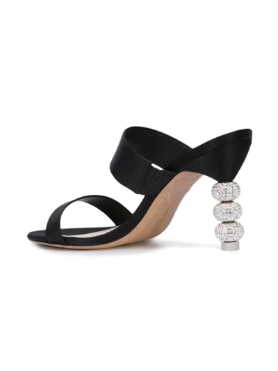 SOPHIA WEBSTER ROSALIND水晶穆勒鞋 - 黑色