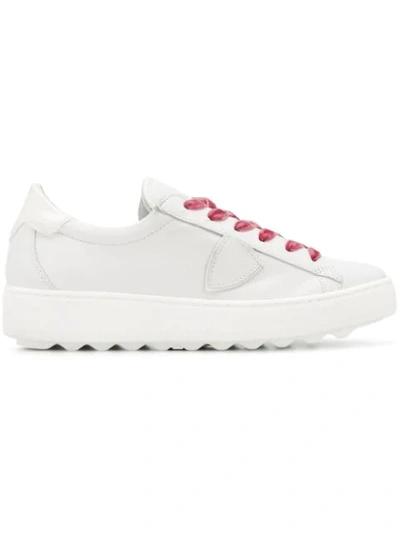 Shop Philippe Model Low Top Chunky Trainers In White