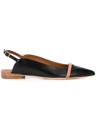 Shop Malone Souliers Marion Flat Pumps In Black