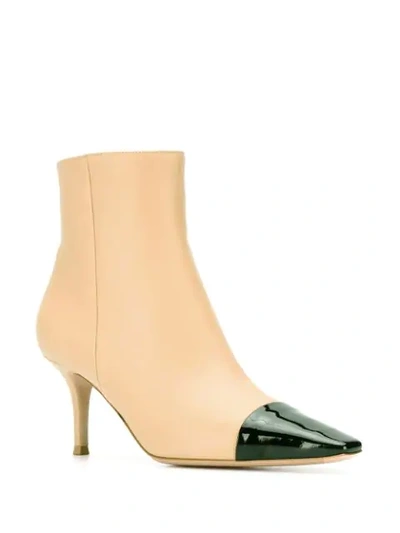 Shop Gianvito Rossi Lucy Ankle Boots In Neutrals
