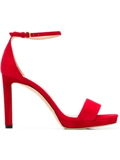 Shop Jimmy Choo Misty 100 Sandals In Red