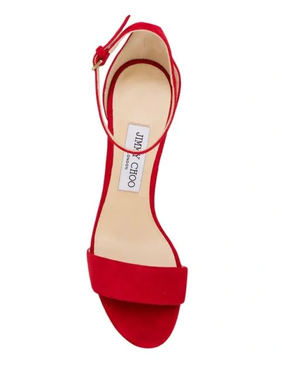 Shop Jimmy Choo Misty 100 Sandals In Red
