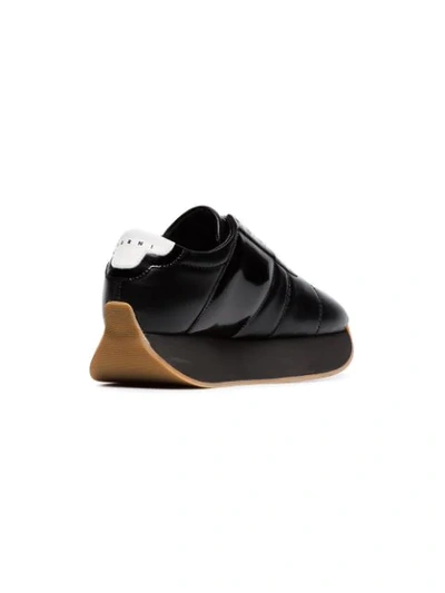 Shop Marni Flatform Sneakers In Black