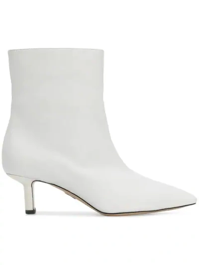 Shop Paul Andrew Pointed Low-heel Boots In White