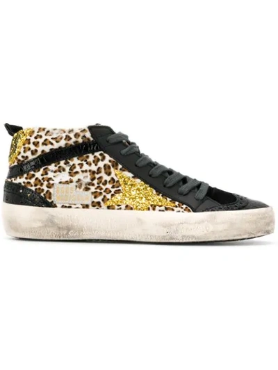 GOLDEN GOOSE DELUXE BRAND MID STAR SNEAKERS - 大地色