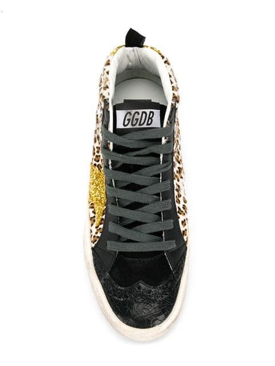 Shop Golden Goose Mid Star Sneakers In Neutrals