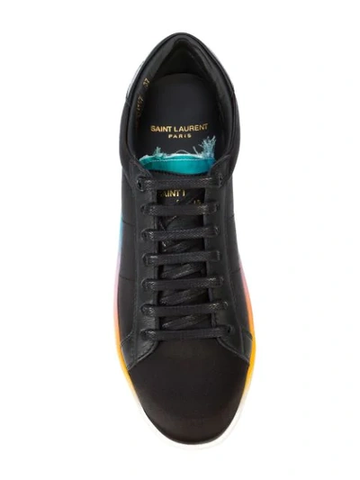 Shop Saint Laurent Sl/06 Gradient Sole Sneakers In Black