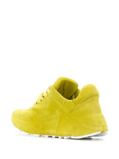Shop Del Carlo Chunky Sole Sneakers In Yellow