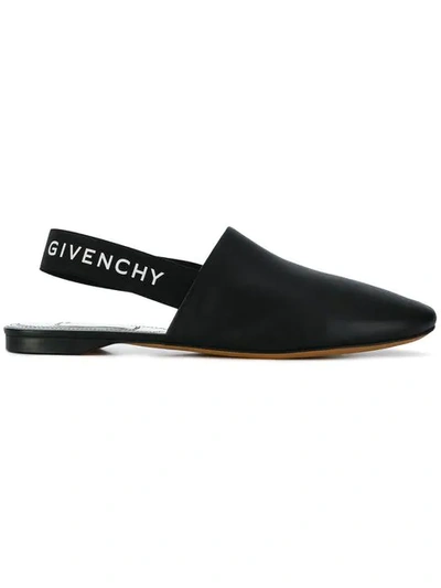 Shop Givenchy Rivington Slingback Flats In Black