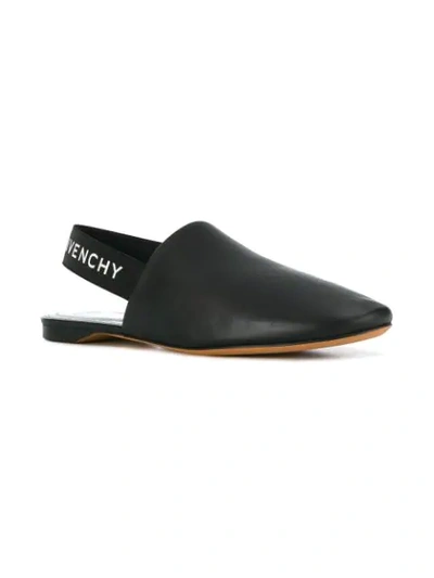 Shop Givenchy Rivington Slingback Flats In Black