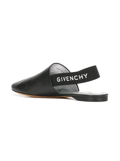 Shop Givenchy Rivington Slingback Flats In Black