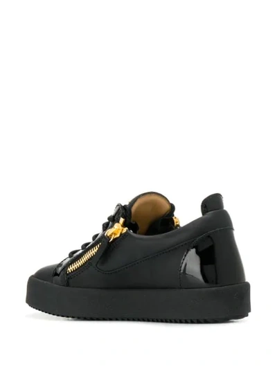 Shop Giuseppe Zanotti Frankie Sneakers In Black