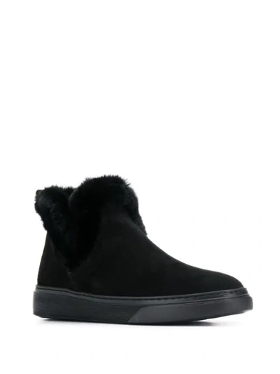 Shop Hogan Interactive Ankle Boots In Black