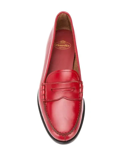 Shop Church's Kara Loafers - Red