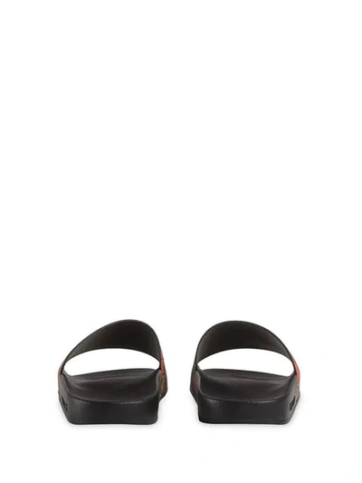Shop Gucci Gg  Strawberry Slide Sandal In Black