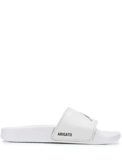 AXEL ARIGATO BIRD EMBROIDERED SLIDERS - 白色