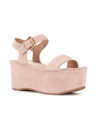 Shop L'autre Chose Platform Wedge Sandals In Pink