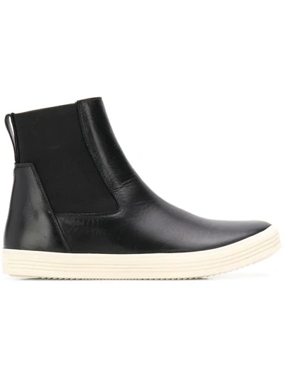 RICK OWENS ANKLE SNEAKER BOOTS - 黑色