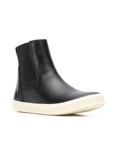 RICK OWENS ANKLE SNEAKER BOOTS - 黑色
