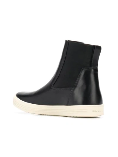 RICK OWENS ANKLE SNEAKER BOOTS - 黑色