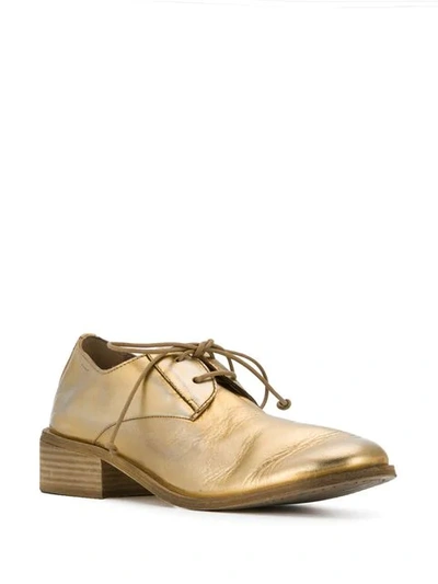 Shop Marsèll Gold Leather Brogues