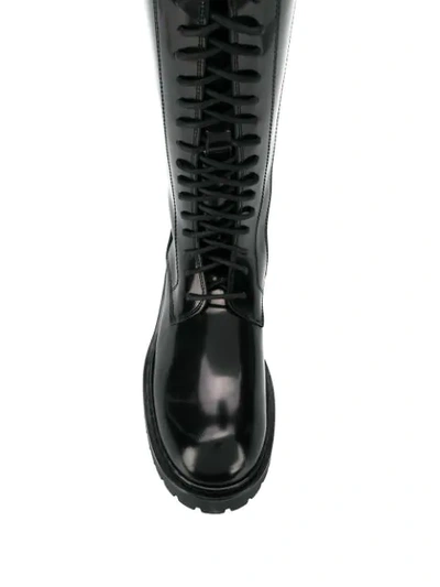 Shop Ann Demeulemeester Lace-up Boots In Black