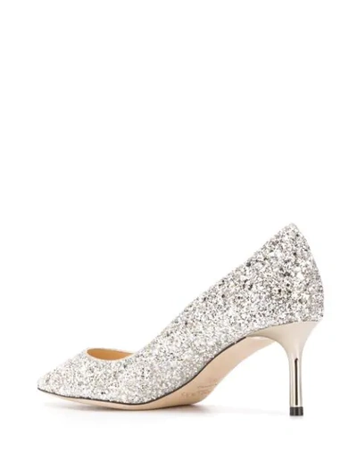 Shop Jimmy Choo Romy 60 Pumps In Silver