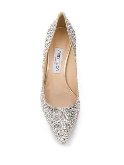 Shop Jimmy Choo Romy 60 Pumps In Silver