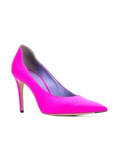 Shop Victoria Beckham Slip-on Pumps In Pink