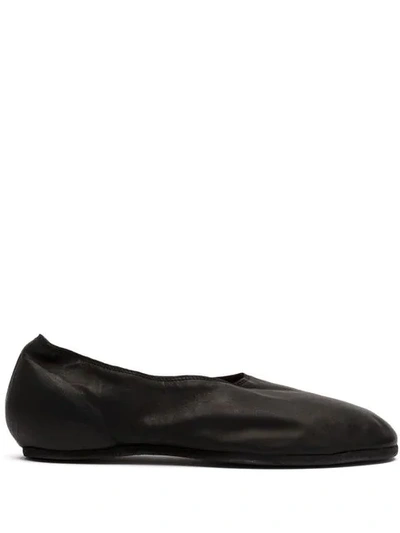 Shop Guidi Ballerina Shoes In Blkt