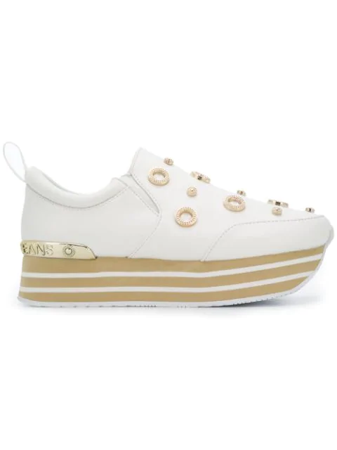 embellished platform sneakers