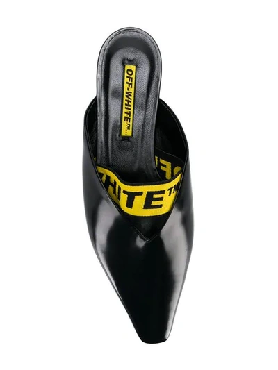 Shop Off-white Industrial Strap Mules In Black