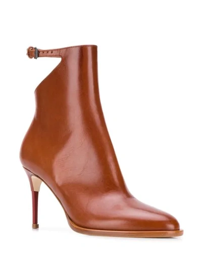 Shop A.f.vandevorst Stiletto Ankle Boots In Brown