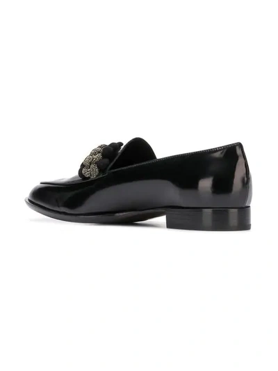 Shop Agl Attilio Giusti Leombruni Braided Detail Loafers In Black