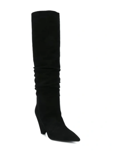 Shop Anna F. Pointed Knee-length Boots - Black