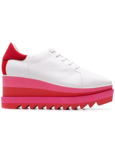 Shop Stella Mccartney Sneak-elyse Platform Shoes - White