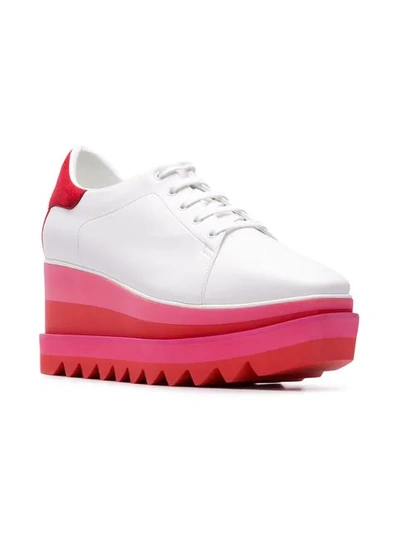 Shop Stella Mccartney Sneak-elyse Platform Shoes - White
