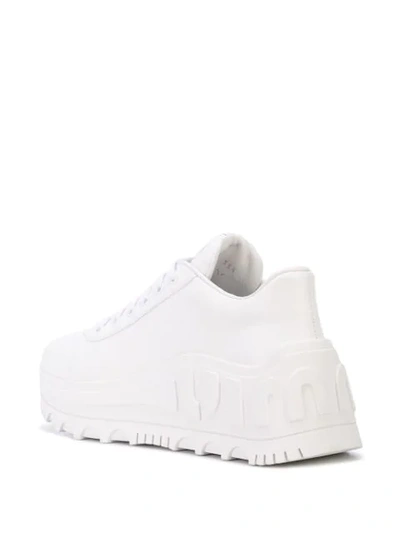 Shop Miu Miu Run Sneakers In F0009 Bianco/white
