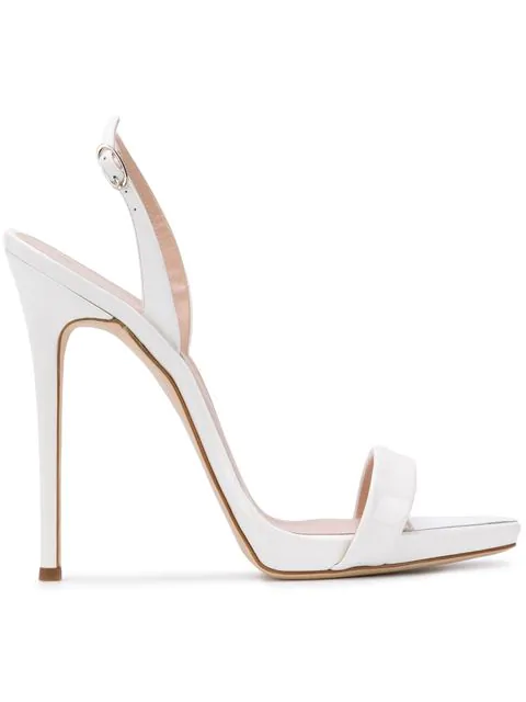 giuseppe zanotti white sandals