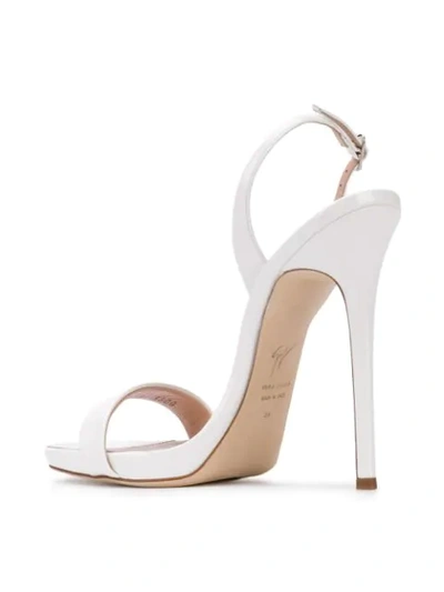 Shop Giuseppe Zanotti Sofia Sandals In White