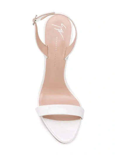 Shop Giuseppe Zanotti Sofia Sandals In White