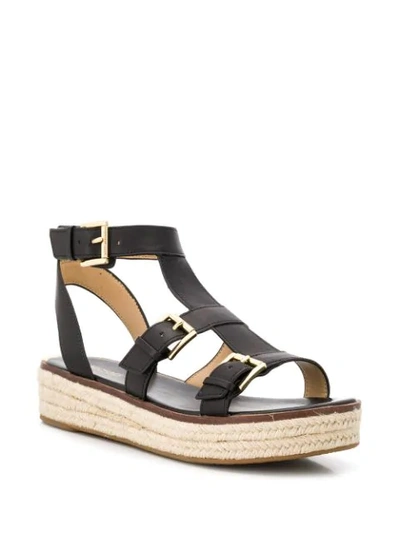 Shop Michael Michael Kors Cunningham Sandals In Black