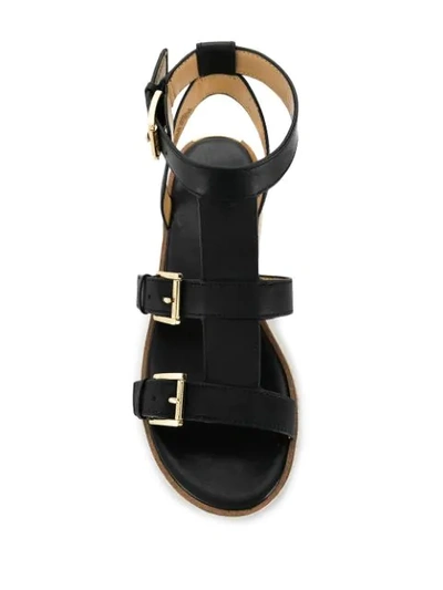 Shop Michael Michael Kors Cunningham Sandals In Black