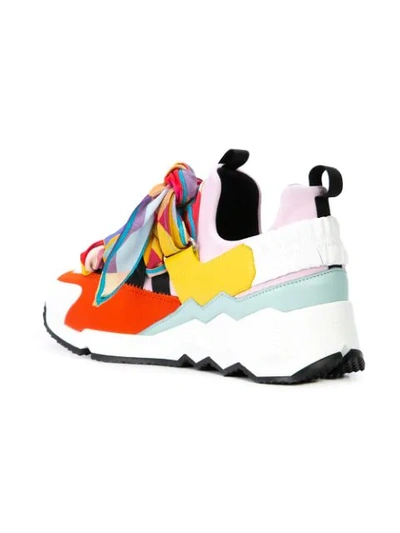 Shop Pierre Hardy Trek Comet Sneakers - Multicolour