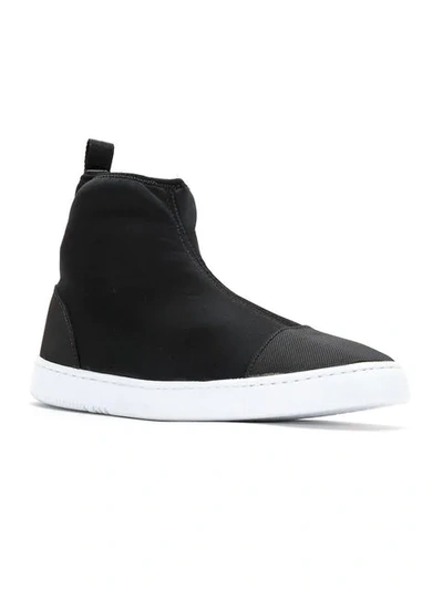 Shop Osklen Mid Top Sneakers In Black
